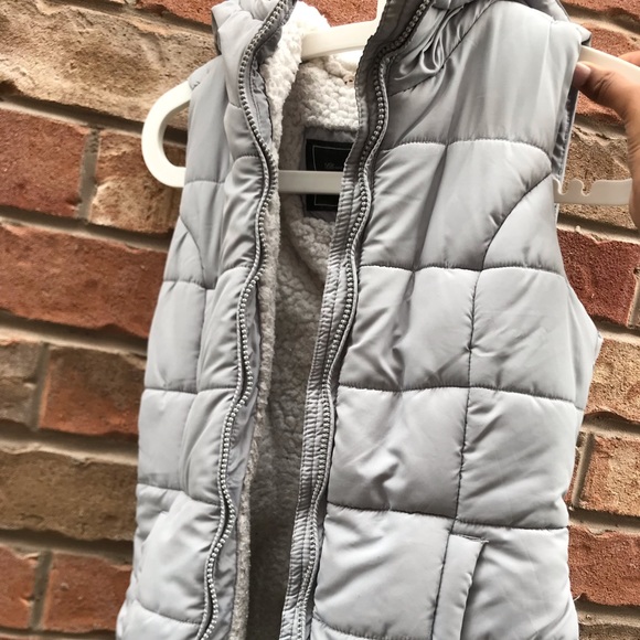 Gloria Jeans Company Grey Fleece Lined Puffer Vest - Picture 1 of 2